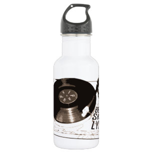 BEATS SKILL TEXTE RECORD PLAYER TRINKFLASCHE