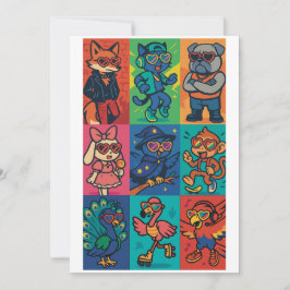 Beats und Tiere Einladung