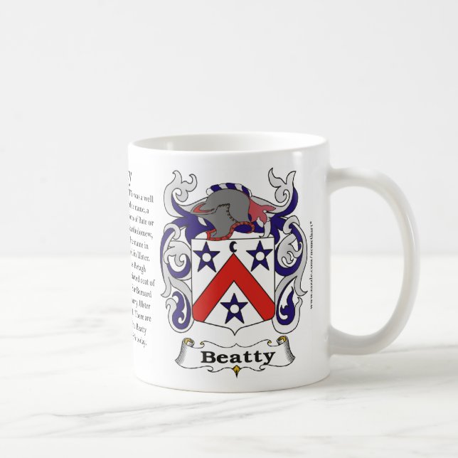 Beatty Familien-Wappen Tasse (Rechts)