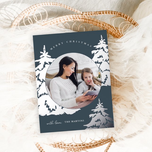 Beau arbre de Noël bleu Deux vacances photo (Créateur téléchargé)