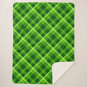Beau arbre vert Plaid Grande couverture Sherpa