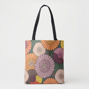 beau art tribal aquarelle Sac fourre-tout floral