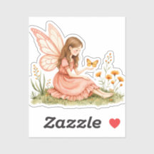 Beau autocollant Fairy