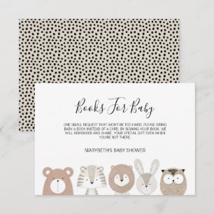 Beau Baby shower Animaux Apportez Une Carte De Dem