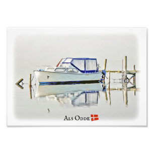 Beau Bateau à Als Odde/Danemark Photo Imprimer!