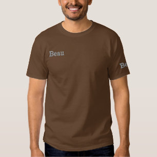 Beau bestickte Mans Vorname Besticktes T-Shirt