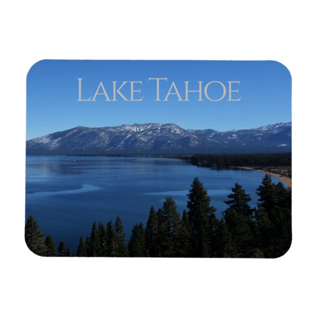 Beau Blue Lake Tahoe Magnet (Horizontal)