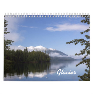 Beau calendrier de parc national de glacier