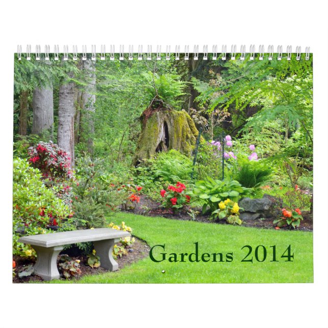 Beau calendrier d'impression de jardin (Protection)