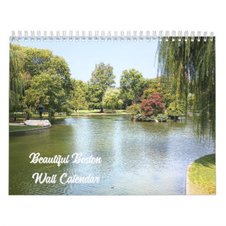 Beau calendrier du mur de Boston