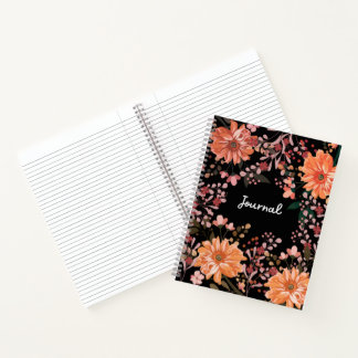 Beau Carnet de Journal Floral