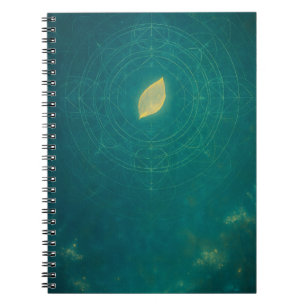Beau Carnet feuille d'or