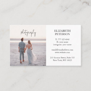 Beau carte de visite pour photographe mariage