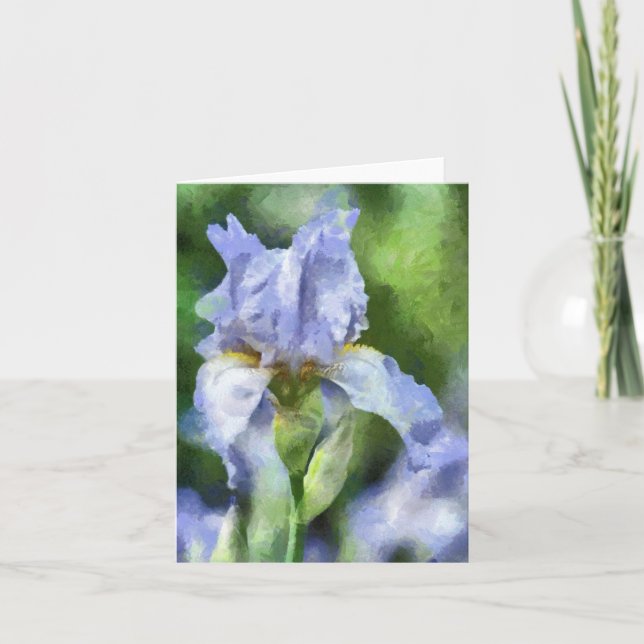Beau Carte pour notes Iris violet (Devant)
