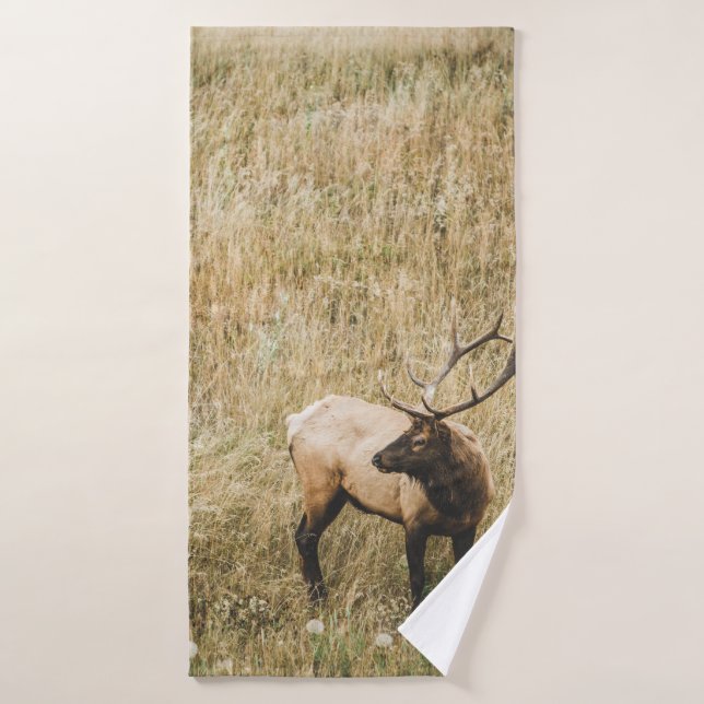BEAU CERF D'ELK (Serviette de bain)
