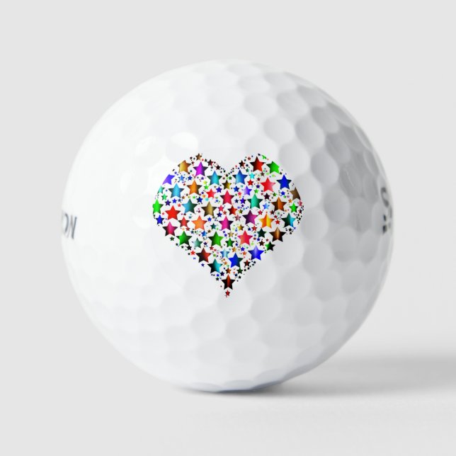 **BEAU COEUR ÉCLAIRANT** BALLES DE GOLF (Recto)
