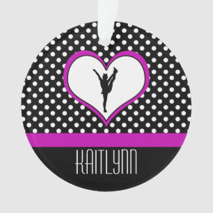 Beau coeur rose avec l'acclamation de pois