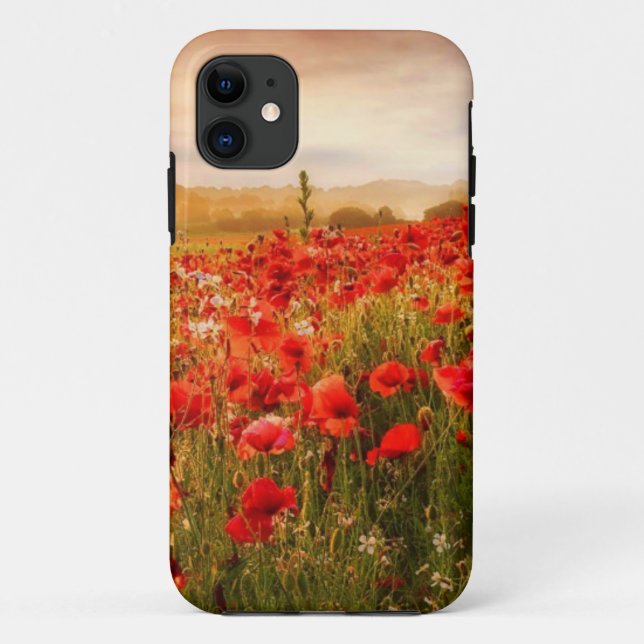 Beau coque de champs de pavot rouge (Dos)