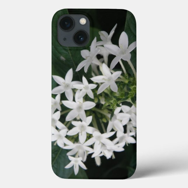 Beau coque ipad de fleurs tropicales blanches (Verso)