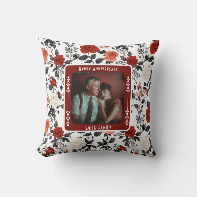 Beau Couple Golden Anniversaire Jeu Oreiller (Recto)