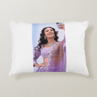 Beau coussin avec une photo dessus