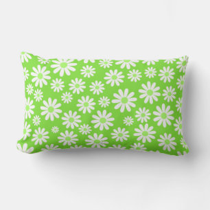 Beau Coussin de fleurs vertes