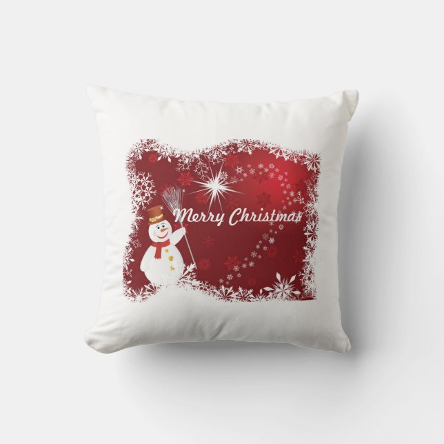 Beau coussin de Joyeux Noël (Recto)