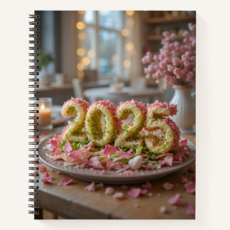 Beau décor de salade rose carnet 2025