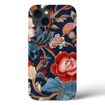 Beau design fleur complexe iPhone 13 Coque