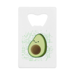 Beau Dessin Avocado Sur Un Arrière - plan Distress