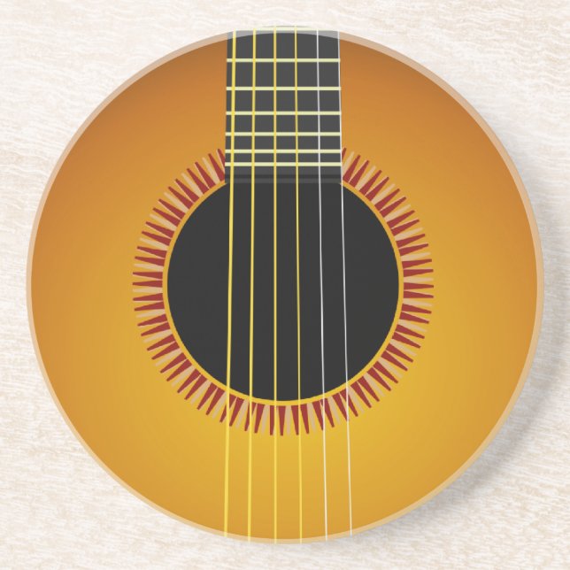 Beau Dessous de verre Arrière - plan de guitare (Devant)