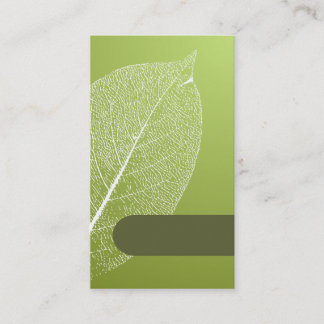 beau et mignon tem vert de carte de visite de