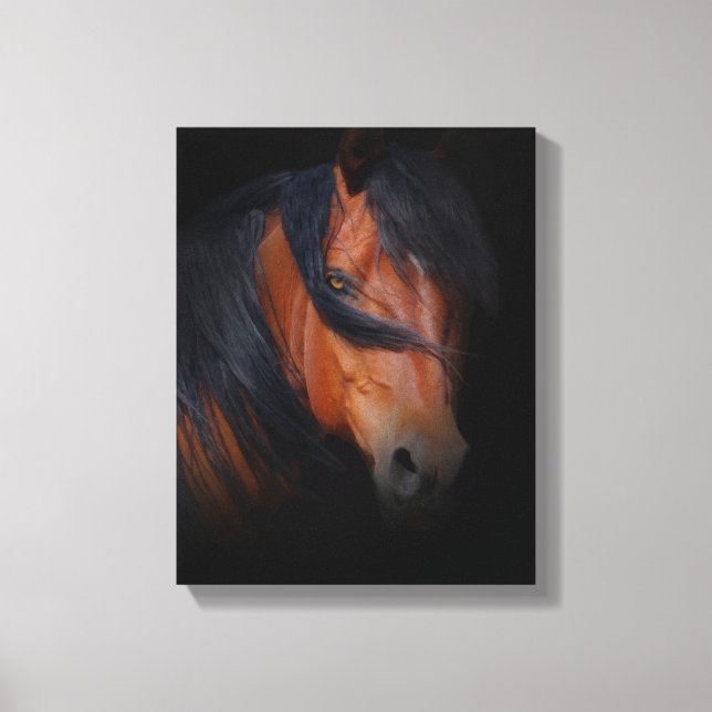 Beau et spectaculaire Cheval Art sur toile (Recto)