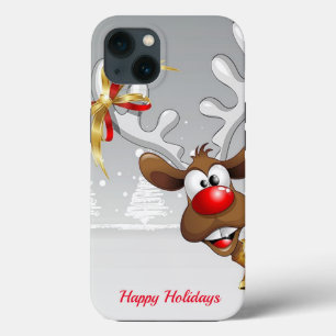 Beau, Étonnant, Rose Reindeer Coque de Noël -
