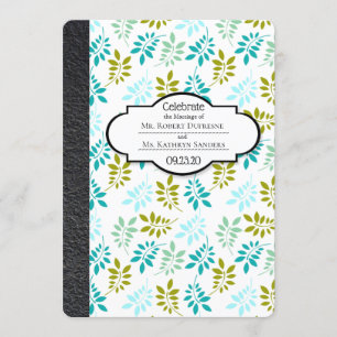 Beau Faire-part de mariage de Carnets