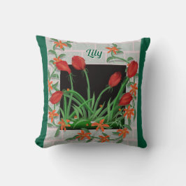 Beau Floral Coussin personnalisé
