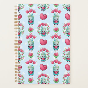 Beau Floral Mason Jar Hearts Motif