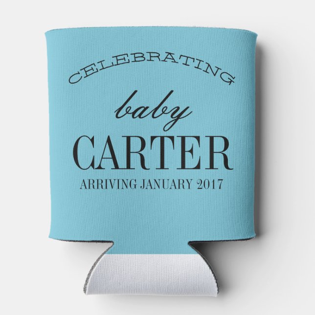 Beau-Geschlecht zeigen Baby-Dusche kann kühler Dosenkühler (Rückseite)