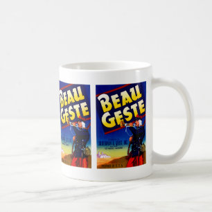 Beau Geste Etikett Kaffeetasse