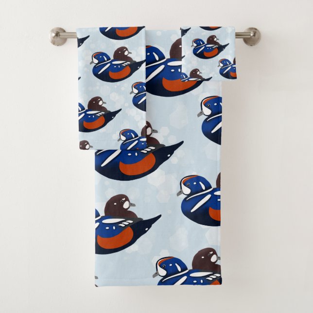 Beau Harlequin Canards Lovebirds (En situation)