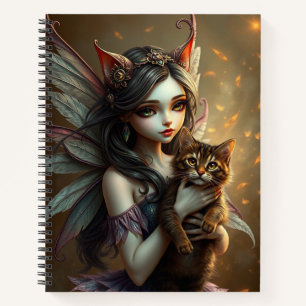 Beau Imaginaire Chat Fairy Art Carnet