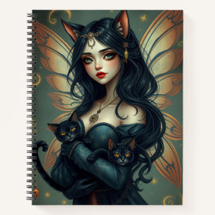 Beau Imaginaire Chat Fairy Art Carnet