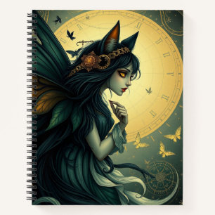 Beau Imaginaire Chat Fairy Art Carnet