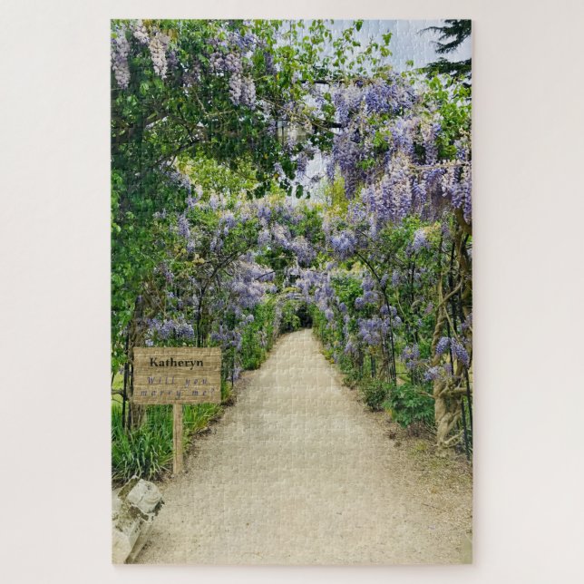 Beau Lilac Flower Garden Marry Me Puzzle (Vertical)