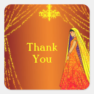 Beau Mariage Merci de mariée Favor Sticker