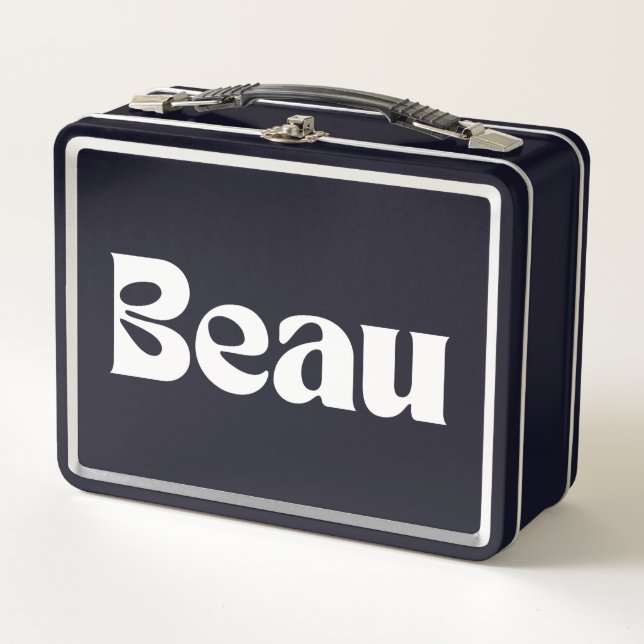 Beau Metall Brotdose (Vorderseite)