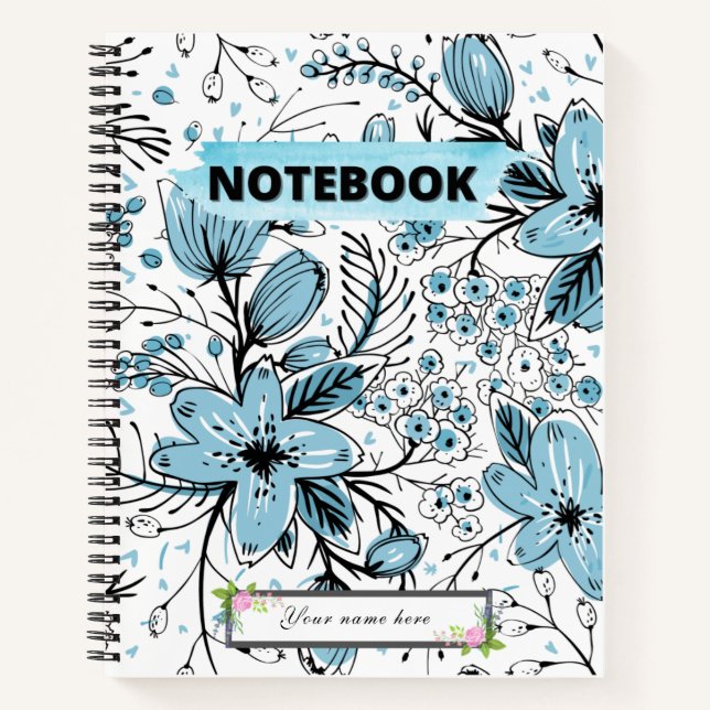 Beau, mignon Carnet Floral (Devant)
