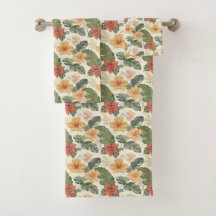Beau modèle Vintage Tropical Floral