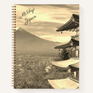 Beau Mont Fuji Japon Carnet Spiral