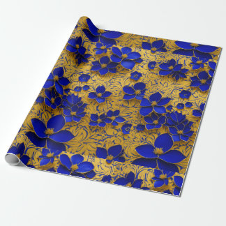 Beau motif floral pour papier d'emballage cadeau